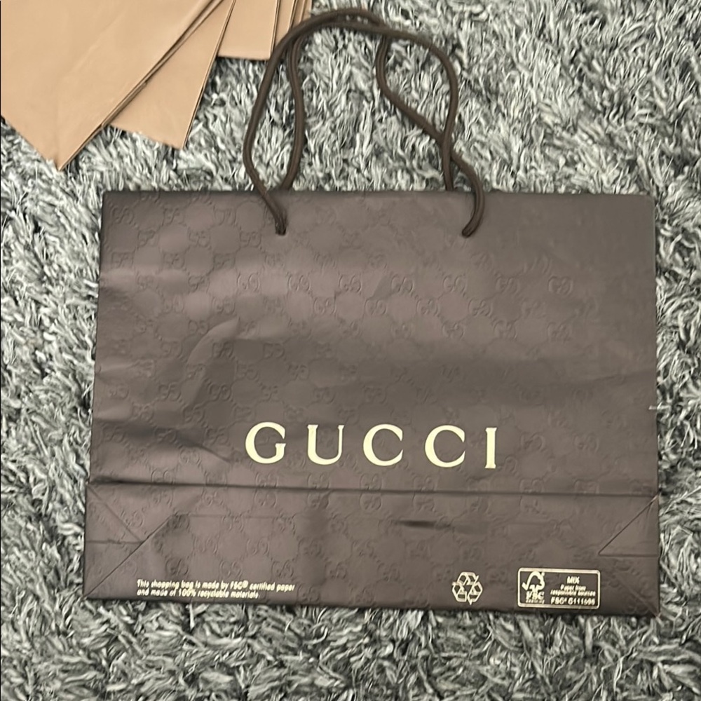 Gucci Dark Brown Shopping Bag